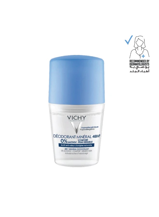 VICHY 48 Hours Mineral Aluminum Free Deodorant 50ml - Image 1