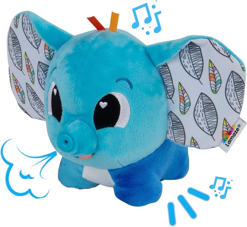 Lamaze Puffaboo Elephant, Newborn Baby Toy, Sensory Toy for Babies with Colours, Babyshower Gift for New Parents, Development Toy for Boys and Girls Aged 3 Months + - Image 1