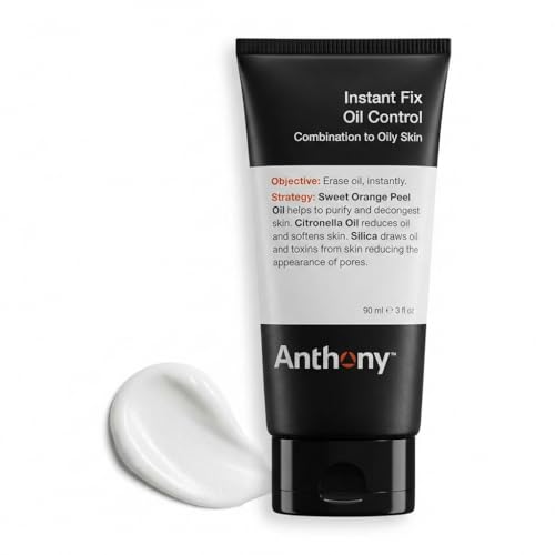 Anthony Instant Fix Oil Control for Men â€“ Mattifying Lotion for Oily Skin â€“ Moisturizer and Pore Minimizer Instantly Eliminates Shine â€“ 3 Fl Oz - Image 1