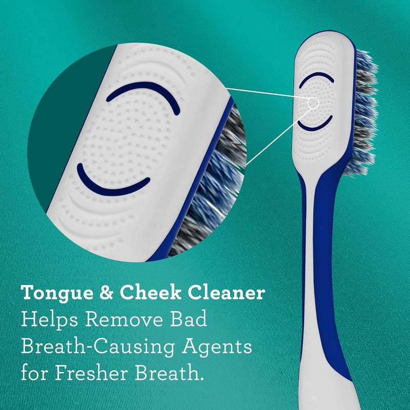GuruNanda Gentle Giant Toothbrush with Dual Action Flossing Spiral Bristles, Non-Slip Ergo Dexa Grip, Helps in Teeth Whitening, BPA Free, (1 Count) - Image 5
