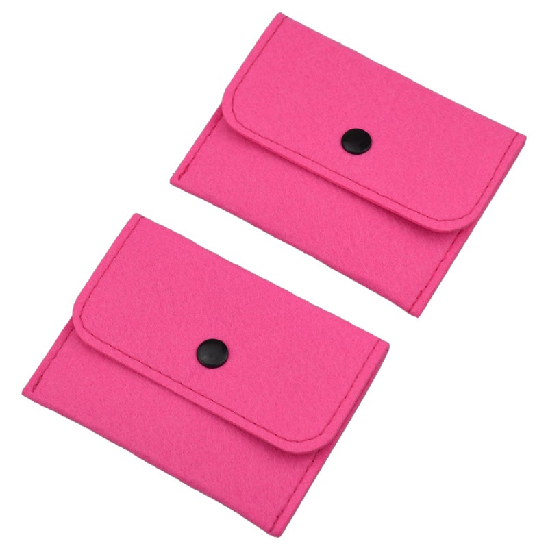 pinklilycare 2 Pack Birth Control Pill Packet with 4" x 3" for Women Privacy Protection Contraceptive Medicine Holder Pink Sleeve Pouch Wallet - Image 4