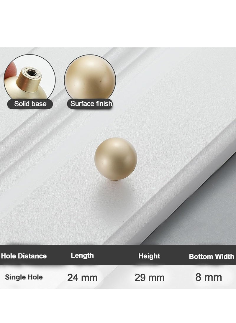 Oasisgalore - 6Pcs Cabinet Knobs Drawer Knob，Furniture Knob with 6 Screws，Gold - Image 1