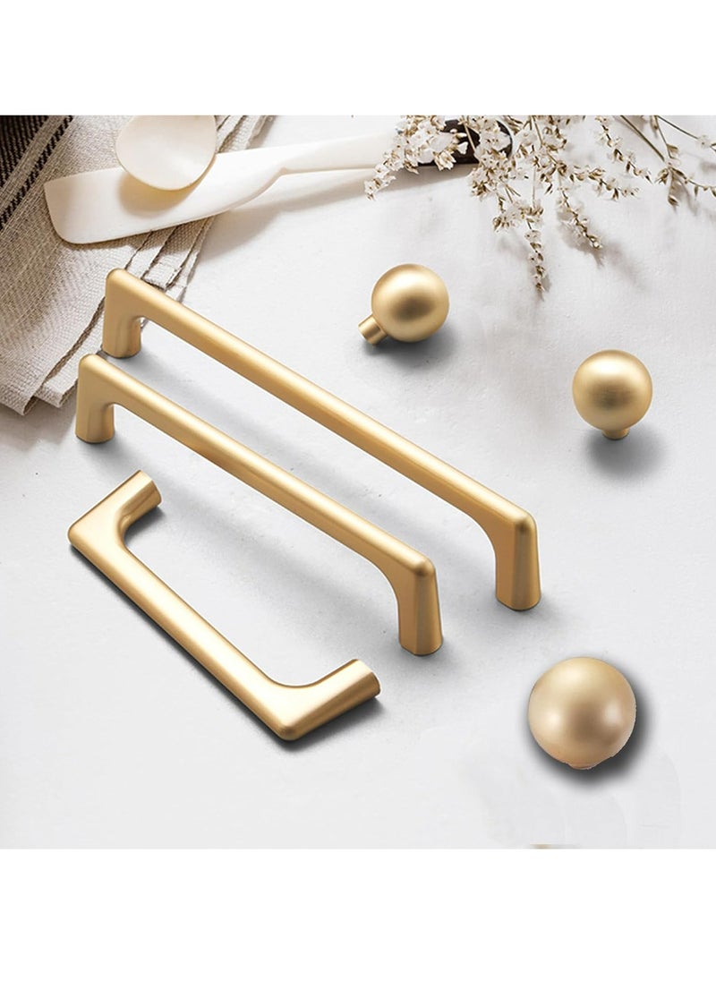 Oasisgalore 6Pcs Cabinet Knobs Drawer Knob，Furniture Knob with 6 Screws，Gold  - Image 3