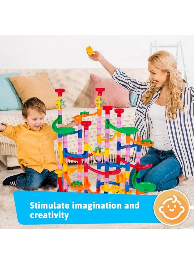 LovesTown 133Pcs Marble Run Set, Marbles Run Games Educational Toy For Kids Construction Building Blocks Toys 2-4 Player Games - Image 4