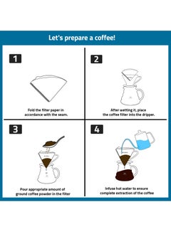 MIBRU Coffee Filters V60 Cone Paper White Natural 100pcs 1-2 Cups Size 01  - Image 3