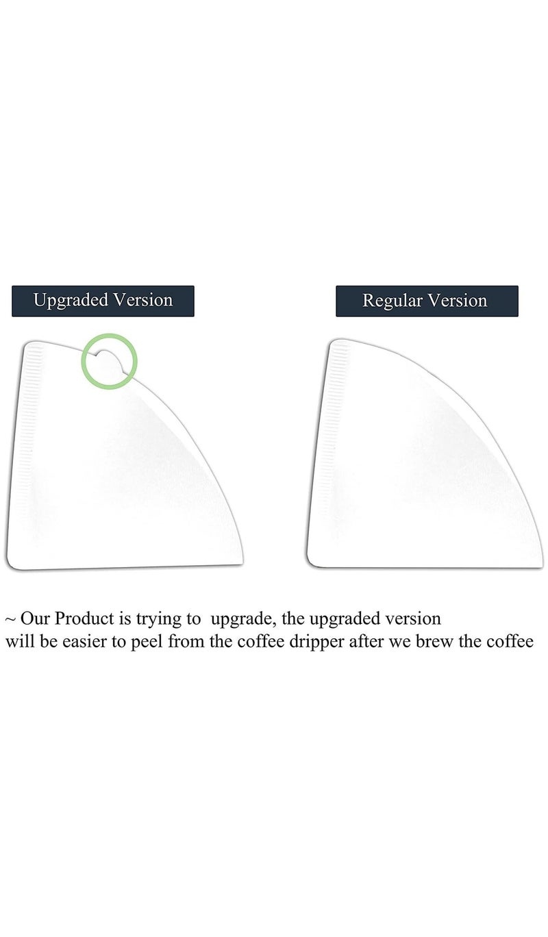 MIBRU Coffee Filters V60 Cone Paper White Natural 100pcs 1-2 Cups Size 01 - Image 3