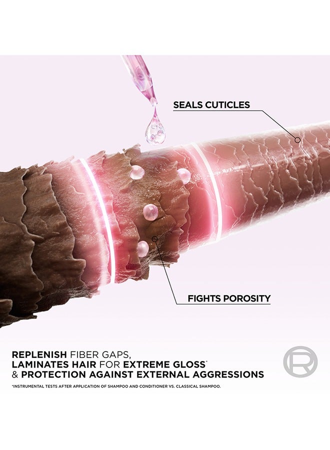 L'OREAL PARIS شامبو ELVIVE جلا الجليكوز المعزز لللمعان 600 مل - عبوة من 2 - Image 2