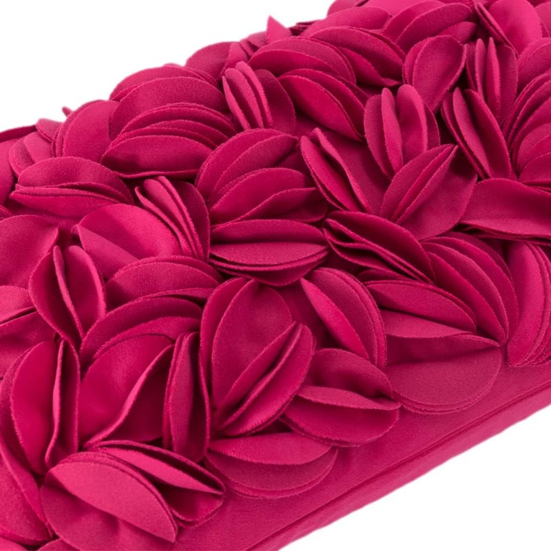 KINGROSE 3D Flower Cushion Cover Home Decorative Throw Pillow Cover Rectangular Pillowcase Sham for Couch Bed Living Room Sofa 12 x 20 Inches Velvet Rose Red - Image 3