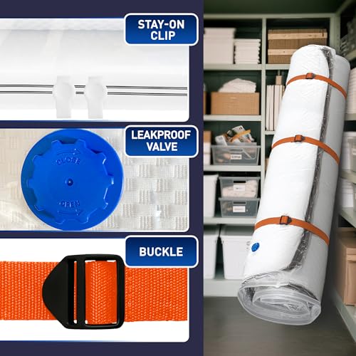 LVYSHOW Mattress Vacuum Storage Bag for Memory Foam, Latex and Hybrid Mattress, Easy Moving and Storage (Twin/Twin XL Size) - Image 5