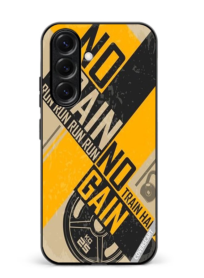 VR CREATIVE Protective Case Cover For Samsung Galaxy S25 No Pain No Gain Design Multicolour