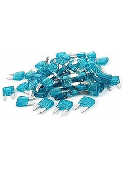 Generic 100 Pack Automotive 15A Mini Blade Style Short Circuit Protection Car Fuses 32V APM/ATM CircuitFuse  - Image 1