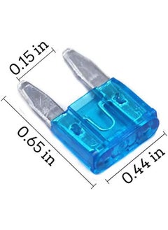 Generic 100 Pack Automotive 15A Mini Blade Style Short Circuit Protection Car Fuses 32V APM/ATM CircuitFuse  - Image 2