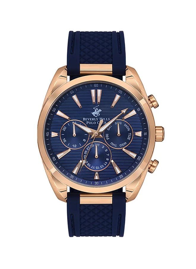 بيفرلي هيلز بولو كلوب Men's Multi Function Dark Blue Dial Watch - BP3337X.499