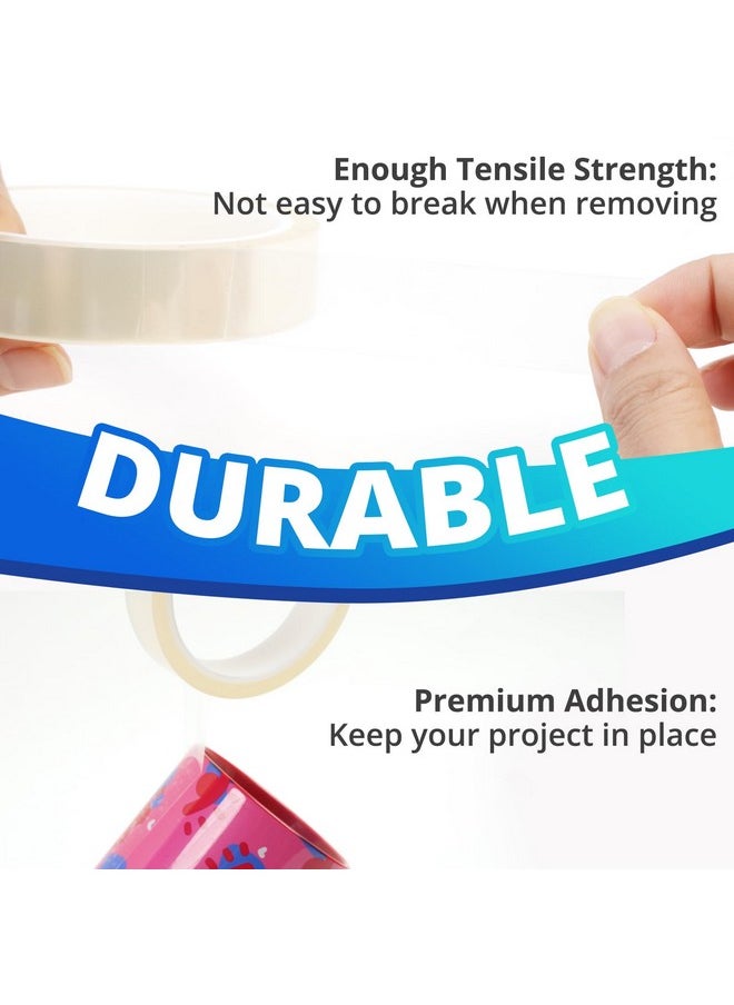 HTVRONT - HTVRONT Heat Resistant Tape - Sublimation Tape 2 Rolls 20mm x 33m Heat Transfer Tape, No Residue Heat Tape for Sublimation Blanks Tumblers Mugs Fabrics, Adhesive Heat Transfer Heat Press Tape (Clear) - Image 1