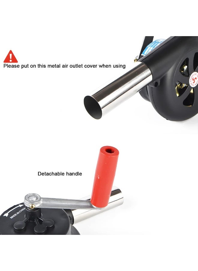 Home Care مروحة الشواء اليدوية - مروحة هواء يدوية للشواء والطهي في الهواء الطلق | منفاخ يدوي لإشعال النار للفحم والنزهات والتخييم - Image 5