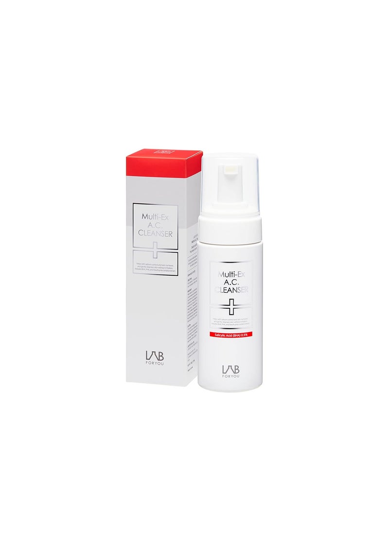 LAB FOR YOU Lab for you MultiEx AC Cleanser  BHA 05  PHA for sensitive skin  Low pH cleanser  Houttuynia Cordata Extract  Salicylic acid 