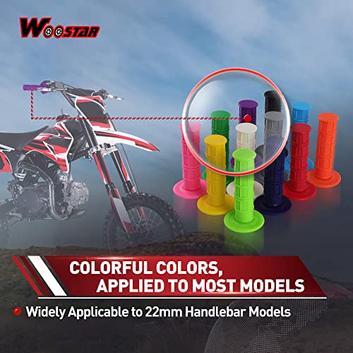 WOOSTAR 22mm Standard 7/8" Twist Throttle Handle Grips Replacement for XR 50 KLX SSR Pit MX CRF150F CRF230F CRF250F CRF450F ATV 4 Wheeler Pocket Moto Bike Quad Pit Dirt Bike Purple Package of 2 - Image 5