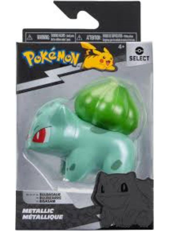 Jazwares Pokemon Select - 3" Metallic Figure - Bulbosaur  - Image 2