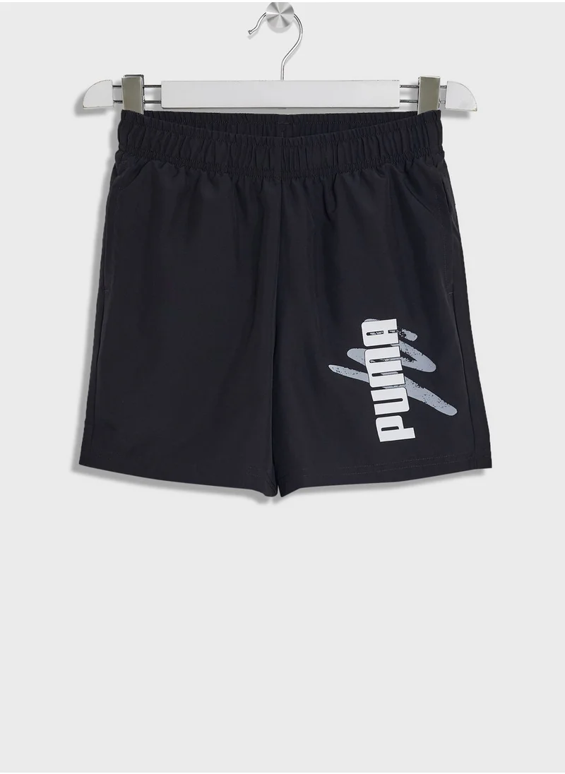 PUMA Kids Essential Logo Lab Woven Shorts