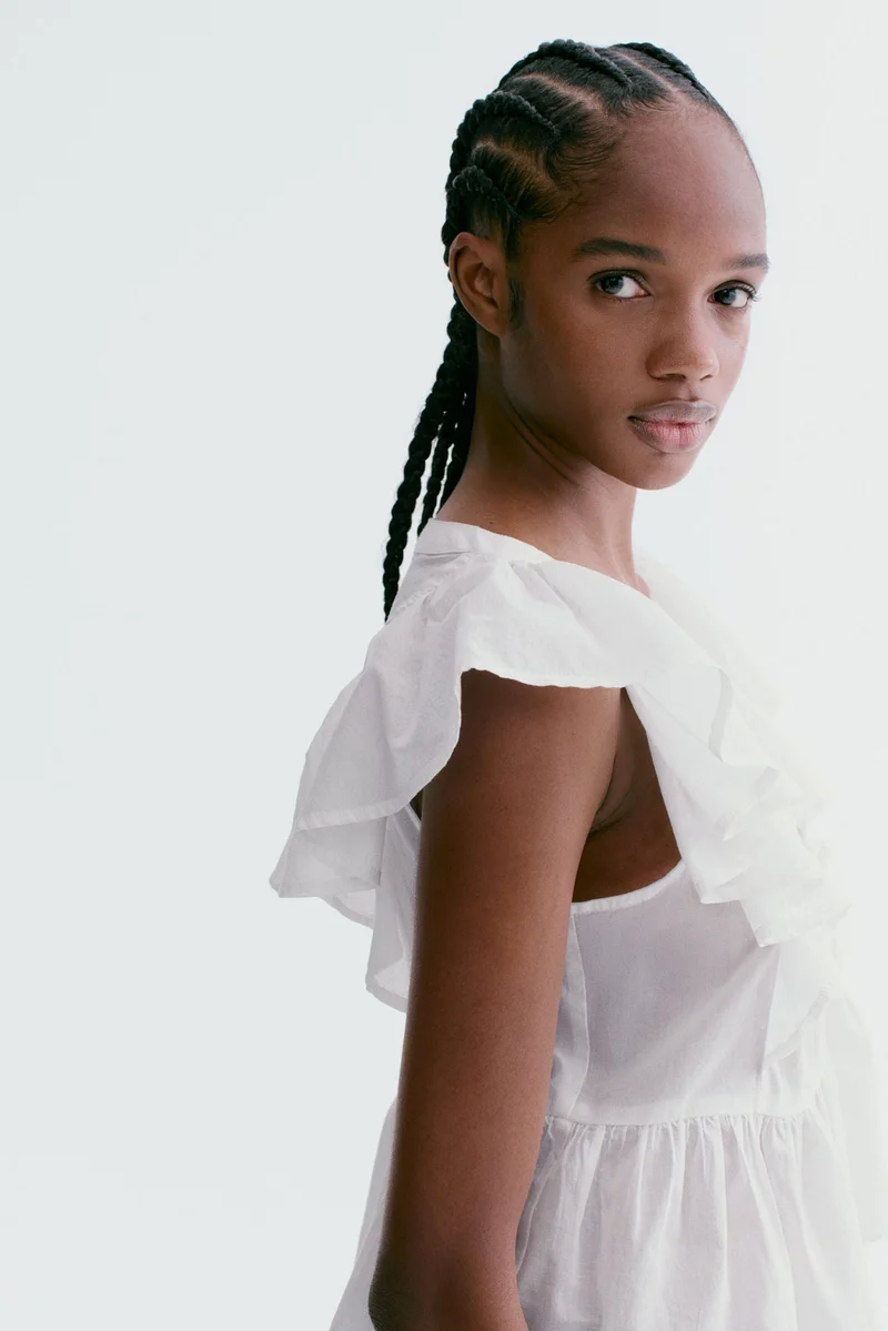 H&M Frill-trimmed cotton top