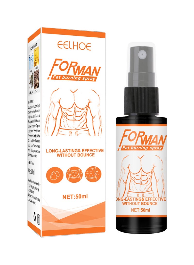 EELHOE Gynecomastia Reduction Spray, Natural Body Firming Spray for Men, Organic Chest Fat Slimming & Cellulite Reduction, Skin Tightening Formula, 50ml - Image 1