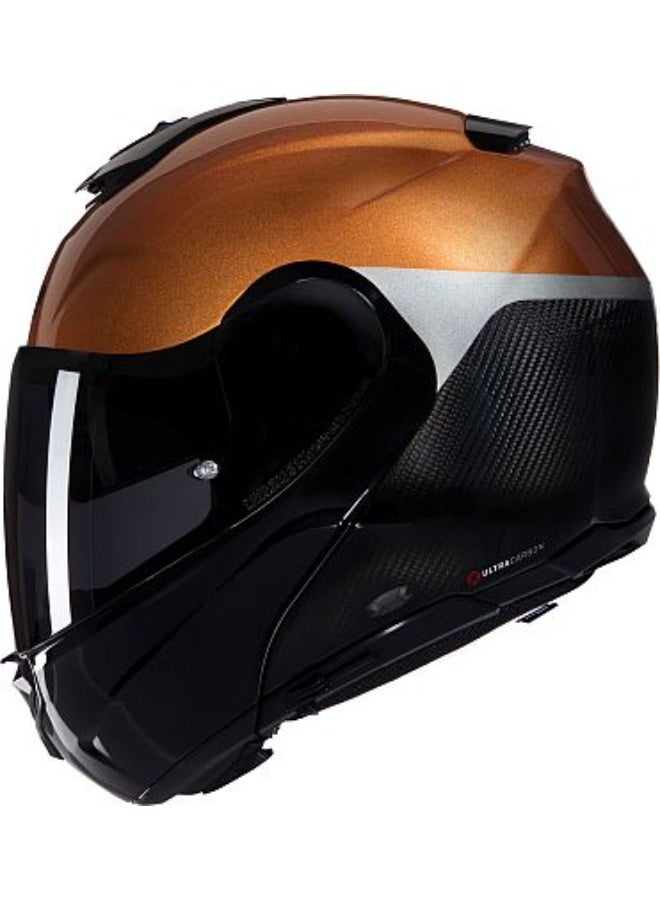 Nolan X-1005 U.C. VERNICIATURA SPECIALE CARBON  OCHRE GLOSSY   Helmet - Image 2