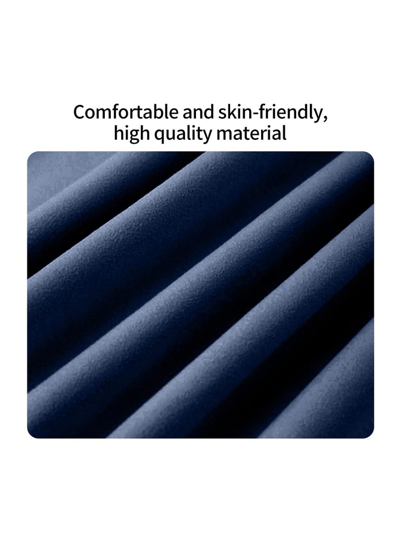 Microfiber Beach Towel Oversized, Absorbent Sand Proof Beach Blanket Surf Poncho Towel with Hood Bath Towel Swim TowelBlack Coverup Robe Large Hooded Towels for Adult (Navy blue) - Image 3