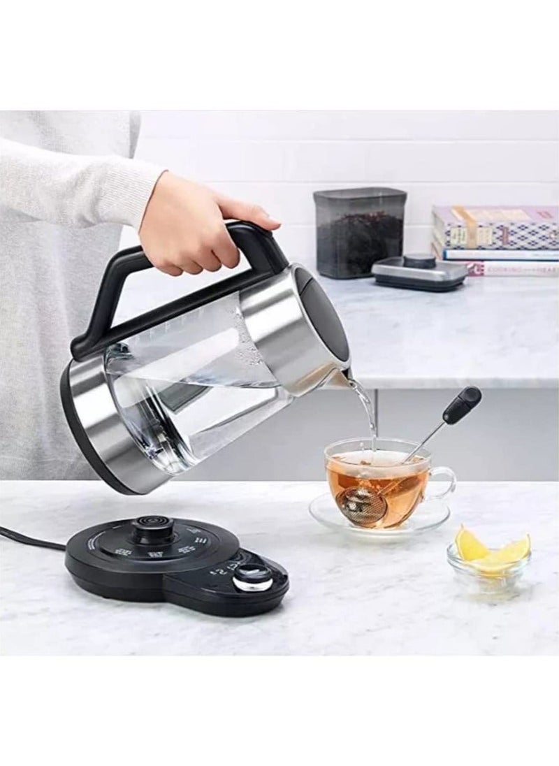 NIBEMINENT - Twisting Stainless Steel Tea Infuser, Steeper Infusers Loose Infuser With Long Handle Filter Ball Leaf for Brewing Mess-free - Image 1