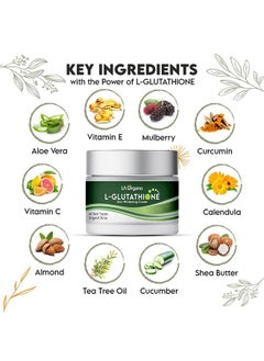 LA Organo L-Glutathione Cream For Skin Whitening, Reduces Dark Spots And Skin Ageing With Vitamin C, 50Gm  - Image 2