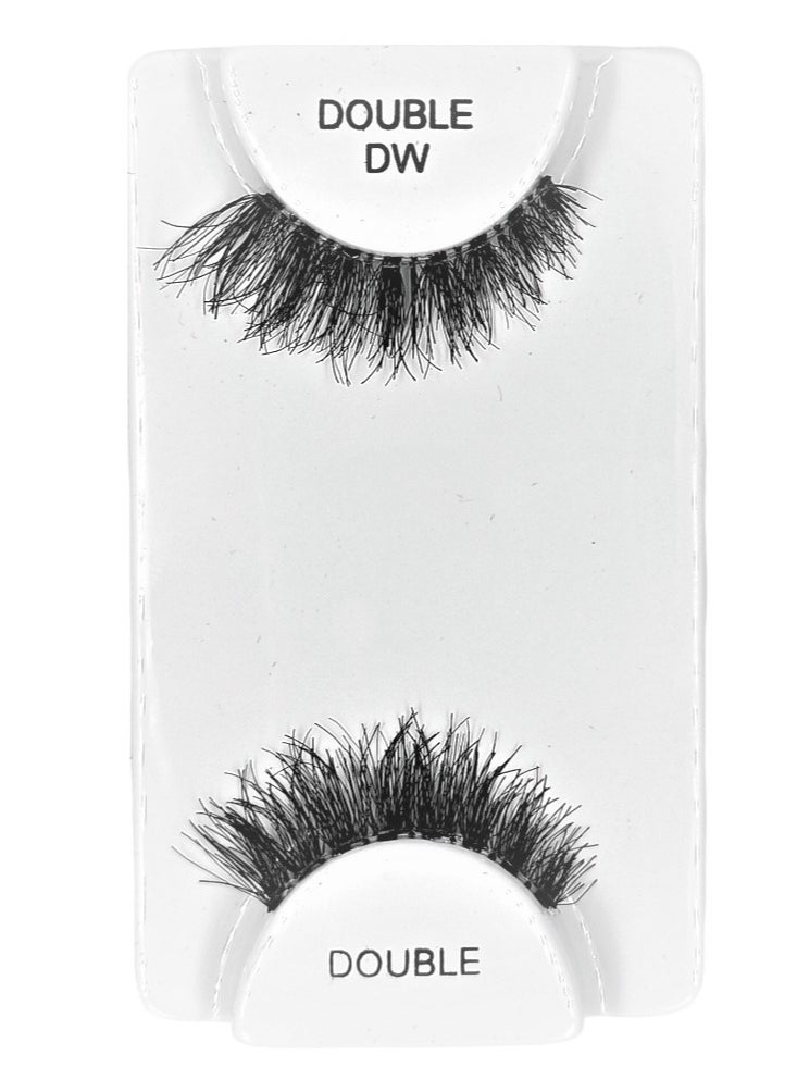 Rima Beauty Lashes - Human HAIR Black # DW DOUBLE - Image 1