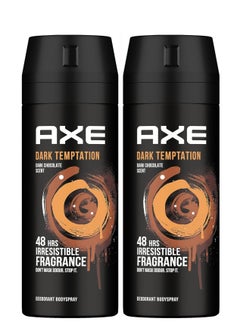 Axe Axe Pack Of 2 deodorant body spray  Dark Temptation 150ml  - Image 1