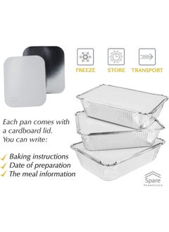 200-Pcs Disposable Aluminum Food Containers with Lid 2410 CC - pzsku/Z6D188317EFA1756E464CZ/45/_/1705667733/ab322c2b-9f52-48a7-a7e0-8e8098272ccd