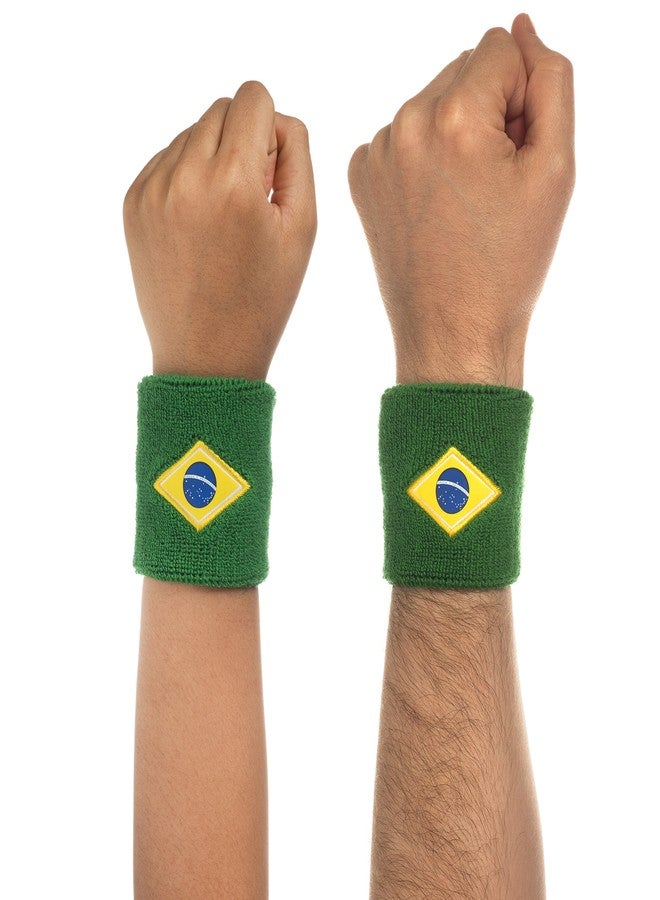 Suddora Brazil Headband & Wristbands Set (Includes 2 Wrist & 1 Head Sweatband) - Image 3