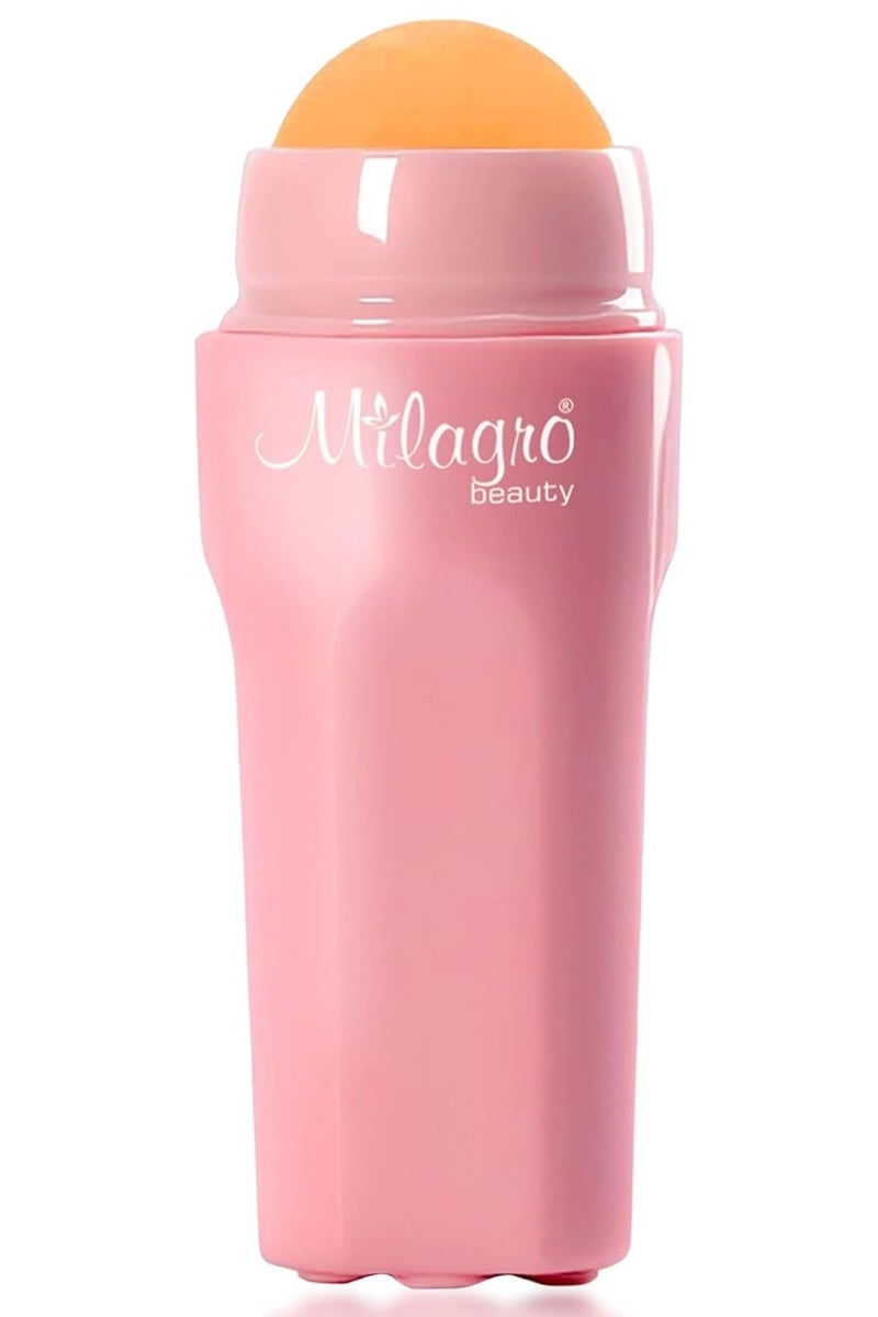 Milagro Beauty Face Roller Reusable Facial Skincare Pink - Image 1
