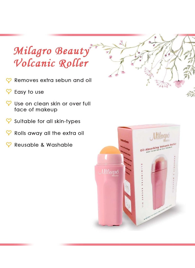 Milagro Beauty - Milagro Beauty Face Roller Reusable Facial Skincare Pink - Image 1