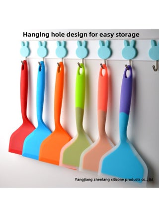 Processing Custom Silicone Jade Cooking Spatula Silicone Spatula 84g Thick Fried Egg Spatula Pizza Spatula Non-stick Cookware-Color:Color Mixing - pzsku/Z6D1889B4F2D056B152D6Z/45/1746217542/5d3cbb55-fcd1-4787-ac67-272621a6f779