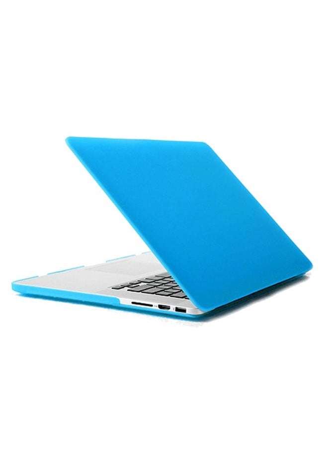 ENKAY MacBook Pro Retina 13.3 inch US Version A1425 A1502 4 in 1 Frosted Hard Shell Plastic Protective Case with Screen Protector and Keyboard Guard and Anti dust Plugs Blue