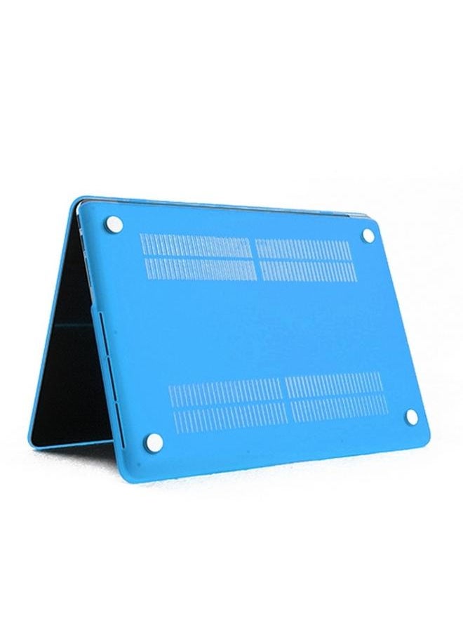ENKAY MacBook Pro Retina 13.3 inch US Version A1425 A1502 4 in 1 Frosted Hard Shell Plastic Protective Case with Screen Protector and Keyboard Guard and Anti dust Plugs Blue