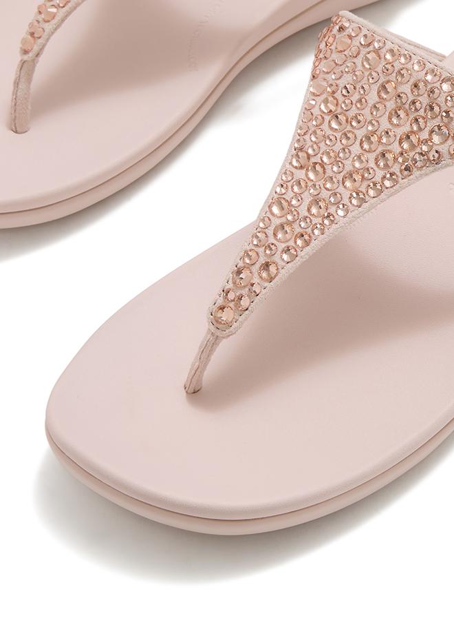 FitFlop SOLAY MIXED-CRYSTAL TOE-POST SANDALS - Image 3