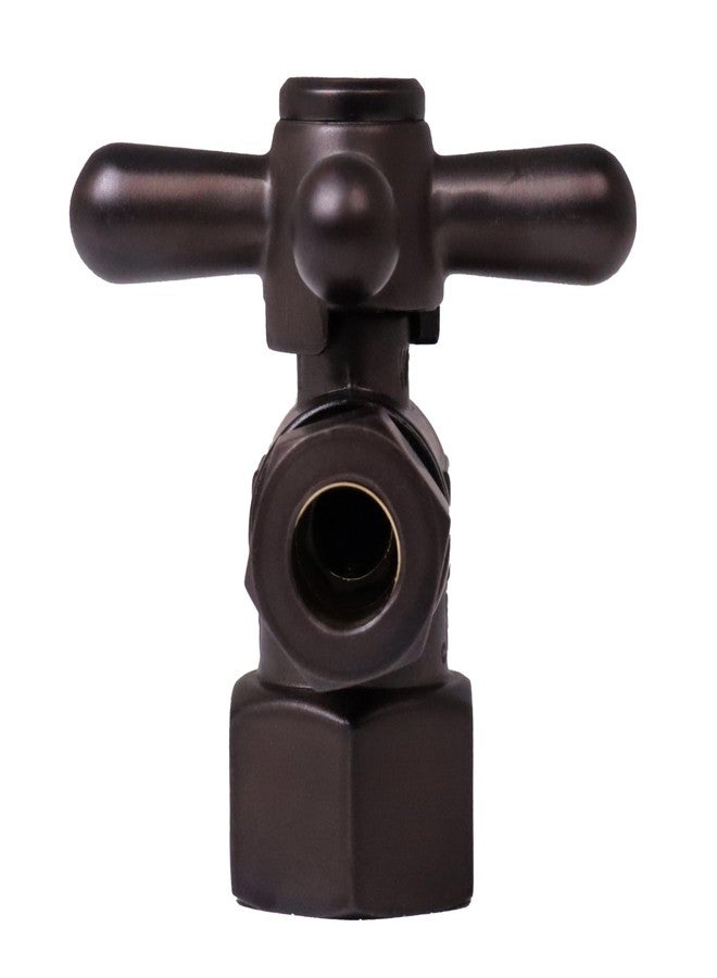 ويست براس مقبض زاوية متقاطع من Westbrass بقطر ربع دورة، مقاس 1/2 بوصة IPS × 3/8 بوصة قطر خارجي، برونزي مطلي بالزيت، D103BX-12 - Image 5