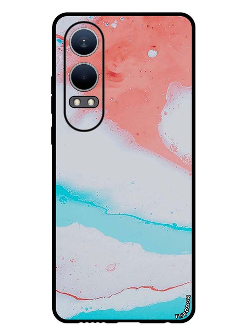 Protective Case Anti Scratch Shock Proof Bumper Cover For OnePlus Nord CE4 Lite White Red Pattern
