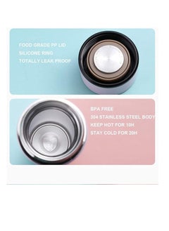 Cool Baby Smart Insulated Water Bottle, Tea Infuser Bottle Stainless Steel Vacuum Wide Mouth Coffee Mug Travel Thermoses with LCD Touch Screen Keep Hot Or Cold Car Portable Cup 500ML(Pink)  - Image 2