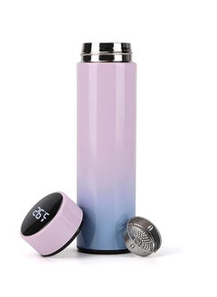 Cool Baby Smart Insulated Water Bottle, Tea Infuser Bottle Stainless Steel Vacuum Wide Mouth Coffee Mug Travel Thermoses with LCD Touch Screen Keep Hot Or Cold Car Portable Cup 500ML(Pink)  - Image 5
