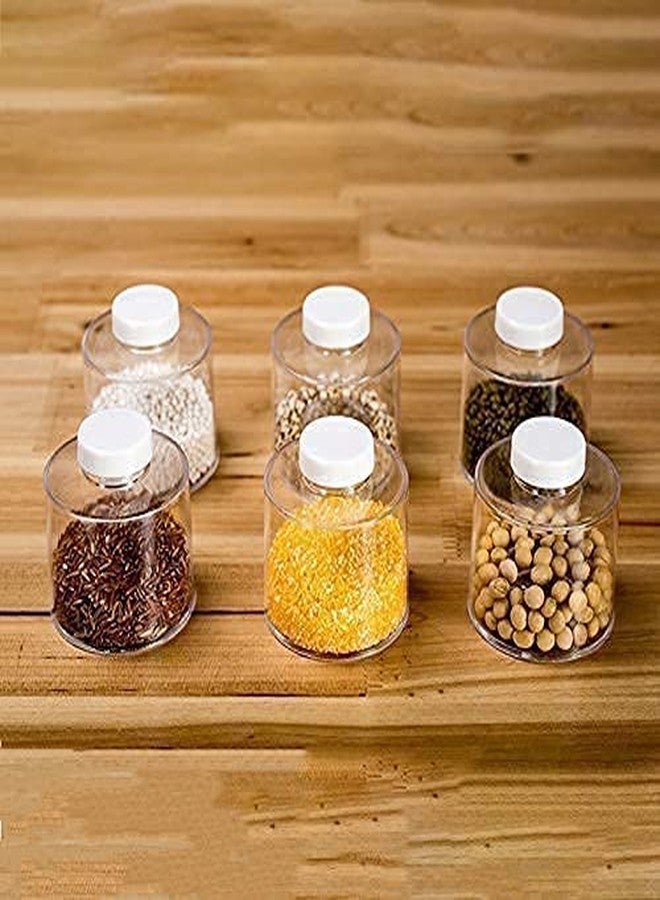 Ostin 6 Pcs Set Spice Jar Pepper Shaker Box, Foldable Transparent Herb Spice Storage Tower, Food-Grade PS Material, Kitchen Seasoning Cans. - Image 4