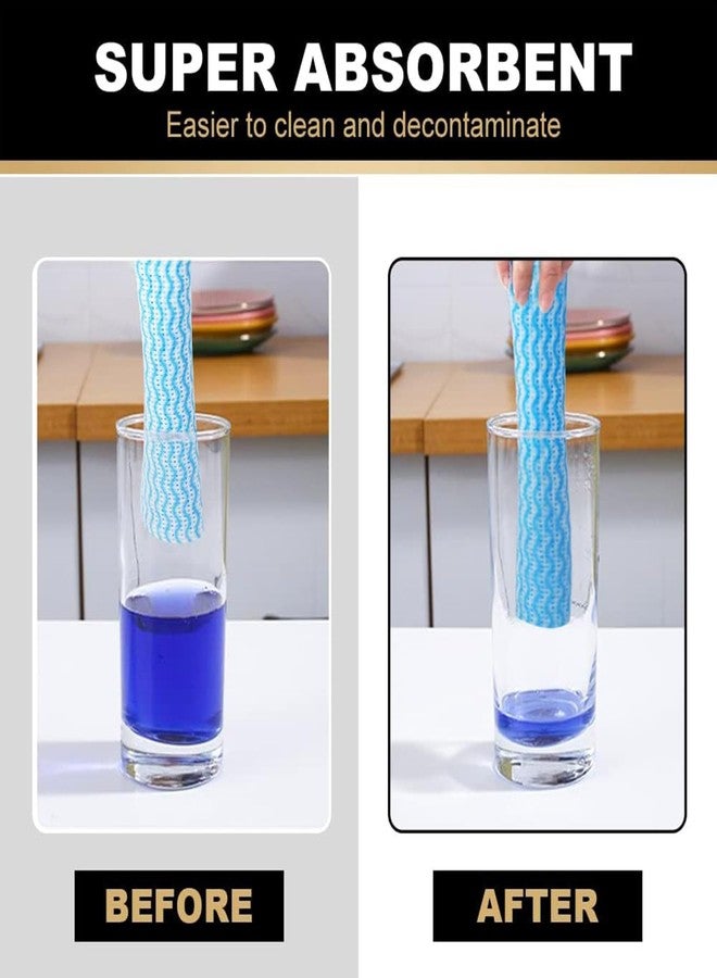 دالوتشي مناديل مطبخ قابلة لإعادة الاستخدام من دالوتشي - قماش تنظيف فائق الامتصاص | مناديل مطبخ قابلة للغسل | ملحقات تنظيف متعددة الأغراض (لفة واحدة، 80 منديل) - Image 3