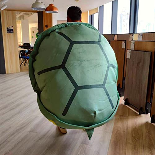 BXEBUI 59 Inch Giant Wearable Turtle Shell Pillows Weighted Stuffed Animal Costume Oversized Plush Toy Funny Dress Up Gift for Adults 59 in - Image 1