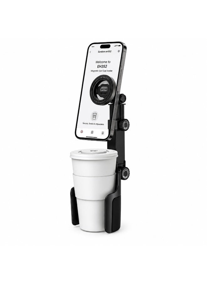 Earldom EH352 Magnetic Car Cup Holder – Secure and Convenient Drink Holder - Image 1