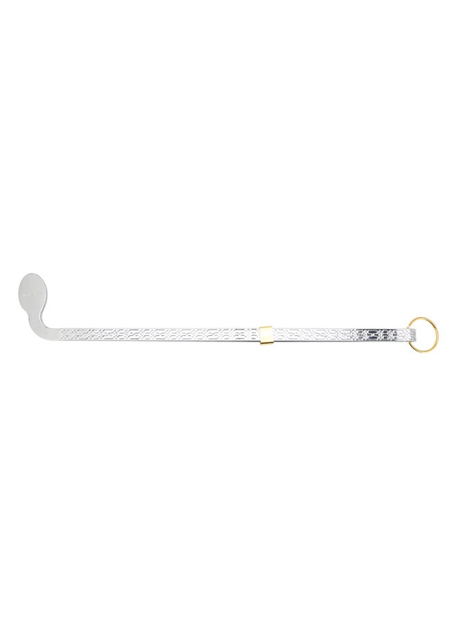 AL SANIDI Charcoal tongs for grilling, Fire tong, Silver, Size 67 Cm  - Image 2