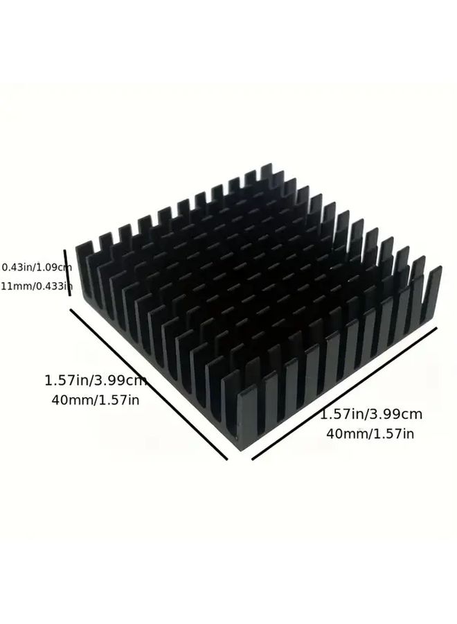 White 2 Pack Heavy Duty Aluminum 40mm Heat Sink TEC1 12706 Peltier Module Cooling Kit Blue Thermal Tape - Image 2