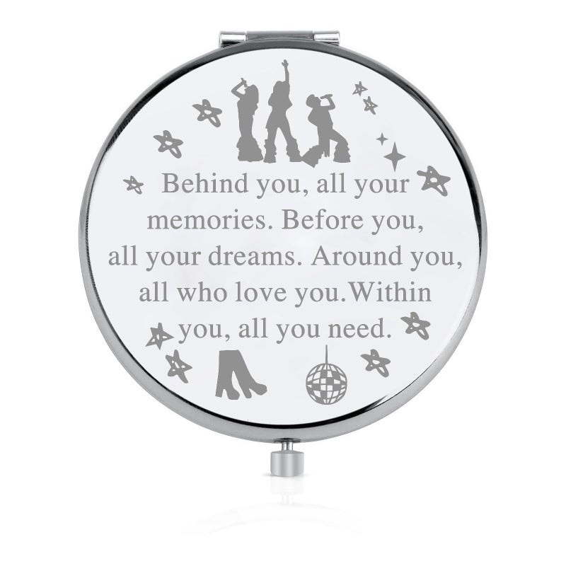 FEELMEM Mamma Musical Comedy Compact Mirror Behind You All Your Memories Mamma Fans Inspired Gift Dance Queen Gift